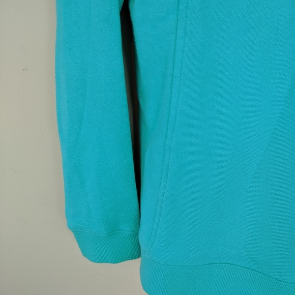 Vineyard Vines | Teal White Quarter Zip Top - E76 - Picture 5 of 8